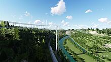 Hängebrücke bei Rottweil. Grafik: KTS Innovations