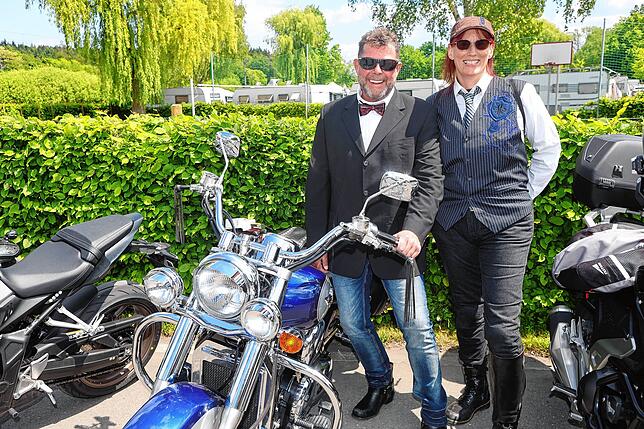 Bild 14: Diese Motorradfahrer sorgen am Bodensee für Staunen - so schick!