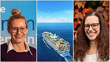 Vanessa Jeong (links), Büroleiterin des TUI- Reisecenters Überlingen und Kim Gießler, Inhaberin des Reisebüros Meersburg, sprechen über ...