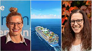 Vanessa Jeong (links), Büroleiterin des TUI- Reisecenters Überlingen und Kim Gießler, Inhaberin des Reisebüros Meersburg, sprechen über ...