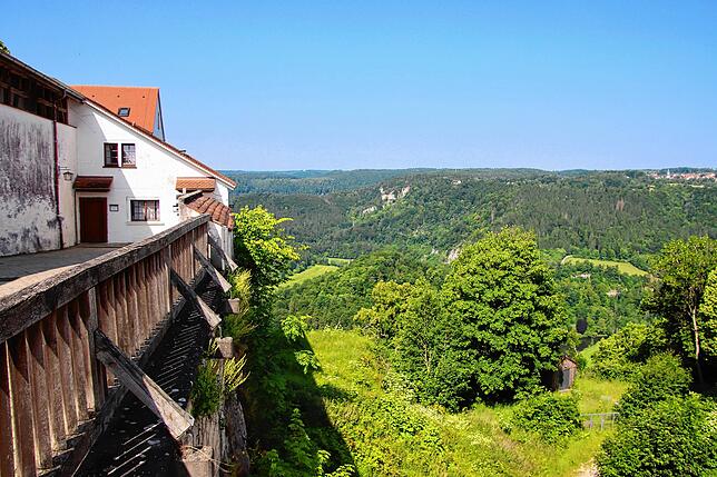 Ein wunderschöner Blick ins Donautal.