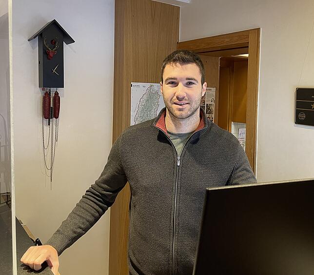 Johannes Dury, Junior-Chef des Hotel Restaurant Lindenhof in Bräunlingen. Das Bild ist im Januar entstanden.
