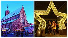 Gibt es auch künftig einen Weihnachtsmarkt in Villingen auf dem Münsterplatz (links) und in der Schwenninger Innenstadt? Die ...