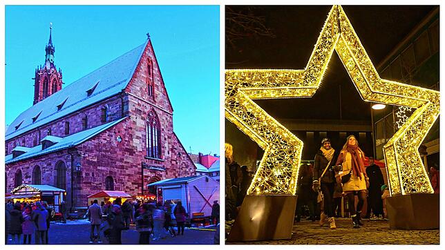 Gibt es auch künftig einen Weihnachtsmarkt in Villingen auf dem Münsterplatz (links) und in der Schwenninger Innenstadt? Die ...