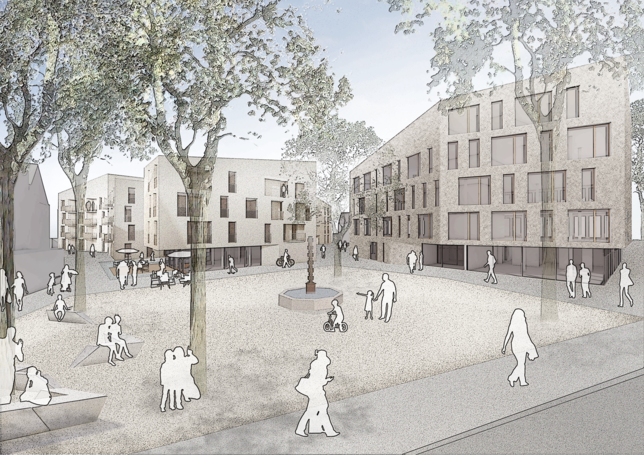 So könnte der Untertorplatz nach den Plänen des MTG Architekten-Teams aus Radolfzell aussehen. Sie belegen den ersten Platz des ...
