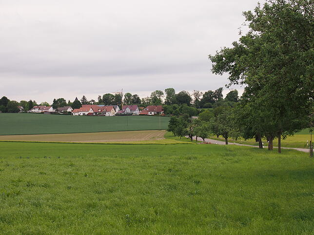 Im Hinterland des Bodensees: Blick auf die kleine Gemeinde Hohenbodman, wo die Familie Eschenfelder lebt.