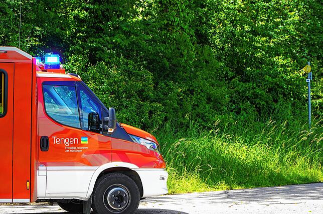 Bild 4: Bilder der Waldbrandübung der Feuerwehr Tengen