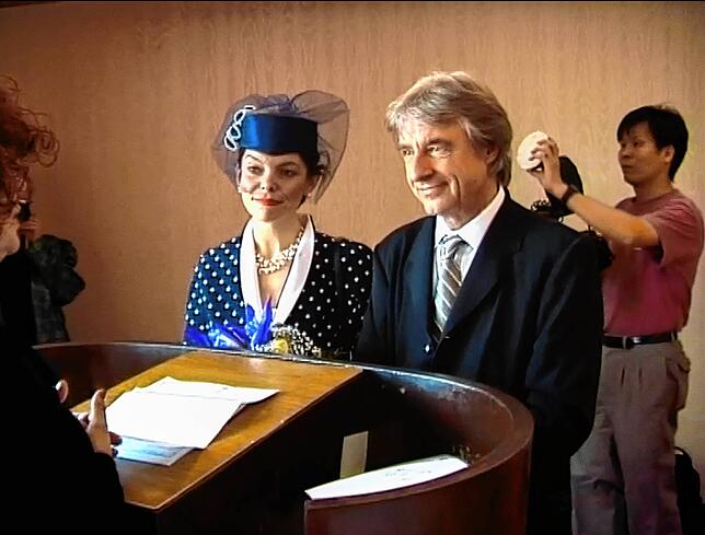 Emil Steinberger heiratete seine Frau Niccel 1999 in New York.