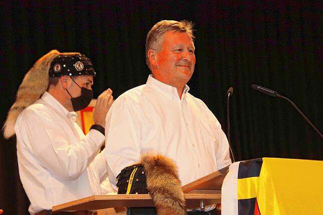 Harry Kirchmaier, wenige Momente, nachdem er seine Hänselekappe zurückgab und als Vorsitzender der Hänselezunft zurücktrat. Wer ihn ...