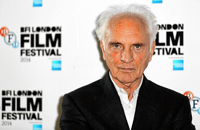 Schauspieler Terence Stamp bei seiner Ankunft im British Film Institute für eine Vorführung des neu gemasterten Films „Far From The ...