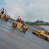 Ein Bild von der Sanierung der Asphaltbetondichtung im Hornbergbecken um 2009. Bild: Peter Schütz