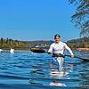 Wasser im Fokus: Der Kanusportler Paul Liedek trainiert trotz abgesagter Wettkämpfe mit viel Disziplin weiter.