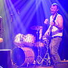 Roy Flachmann alias Andreas Fricker (von links), Markus Huber, Georg und Robert Hasenfratz rocken über die Bühne: einer der vielen ...