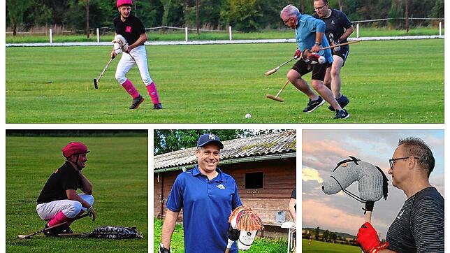 Mit dem Steckenpferd im Galopp über den Poloplatz: Am 9. September finde in Donaueschingen ein besonderes Benefizturnier statt.
