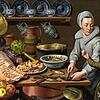Floris van Schooten: Küchenszene (etwa 1580-1588).
