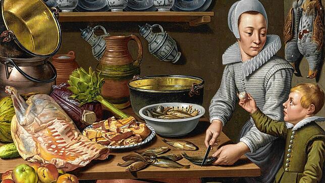Floris van Schooten: Küchenszene (etwa 1580-1588).