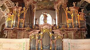 Die Beuroner Martins-Orgel hat 57 klingende Register. Bild: Erzabtei Beuron