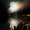 Seenachtfest Konstanz 2018: Das Feuerwerk auf der Konstanzer Seite. Der neue Veranstalter, die Full Moon Group aus Stuttgart, hatte ...