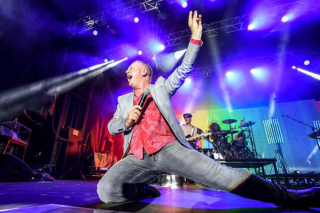 Das Konzert der Band Simple Minds.