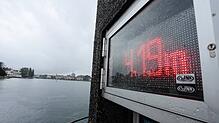 4,19 Meter – der Pegelstand in Konstanz an der Imperia gegen 15 Uhr am Freitag, 31. Mai.