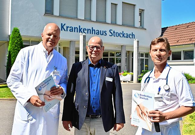 Von links: Jan Kewer, Geschäftsführer Michael Hanke und Nikolas Baur