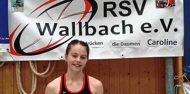 Sechste: Caroline Wirth vom RSV Wallbach startete im Wettbewerb der U15.