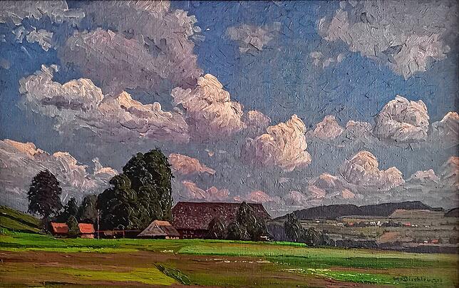 Die Heimat mal ganz ohne Schnee: „Klingenhof“ von Hermann Dischler, 1921.
