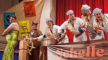 Die Schellewercher verbreiten mit ihren Shantys gute Laune. Bild: Eischet