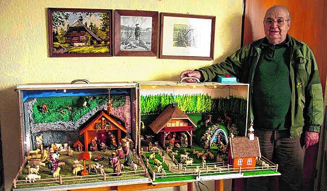 Werner Knöpfle, 81-jähriger Pensionär, Gründer des gleichnamigen Blumberger Baufachmarkts und Autor zweier Bücher über die Geschichte ...