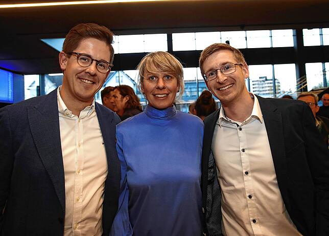 Max Conrady, Unternehmensberater Konstanz, Kerstin Strohmaier, Notarin Singen, und Mathias Kleinfelder, Geschäftsführer Conrady-Gruppe ...