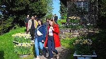 Sehr gute Gespräche gab es unter den Teilnehmern beim Founder Walk – hier in den Rosenobelgärten.