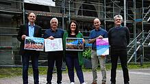 Erik Hörenberg (Fachbereichsleiter Kultur), Thomas Kauter (Rahmenkonzept), Christine Steiert (Leiterin Kulturbüro), Alexander Hackel ...
