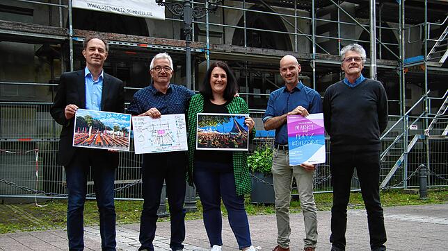 Erik Hörenberg (Fachbereichsleiter Kultur), Thomas Kauter (Rahmenkonzept), Christine Steiert (Leiterin Kulturbüro), Alexander Hackel ...