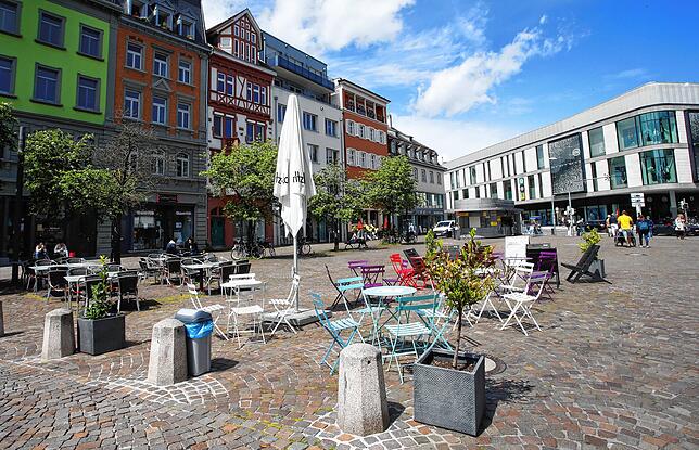 Der Bodanplatz war menschenleer, und das an einem sonnigen Samstag zur Mittagszeit.