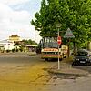 Wo früher Auto und Bus standen, steht heute das Aach-Center.