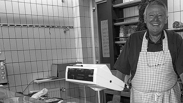 Herbert Jaser in seiner Metzgerei in Gottmadingen. Er ist am 26. November im Alter von 80 Jahren nach langer Krankheit verstorben.