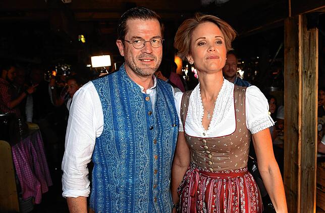 Karl-Theodor zu Guttenberg im September 2018 mit seiner Frau Stephanie Freifrau zu Guttenberg. Sie gehen inzwischen getrennte Wege.
