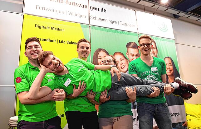 So fröhlich war die Berufemesse Jobs for Future bis zuletzt. 2020 herrscht Maskenpflicht. Bild: Messegesellschaft
