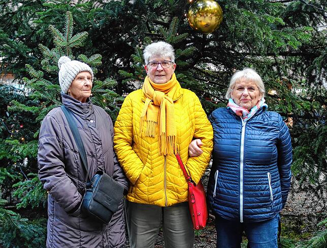 Elisabeth Riester, Anja Frenzel und Gertrud Hilsendegen kommen aus Neustadt an der Weinstraße und wünschten sich mehr Zeit.