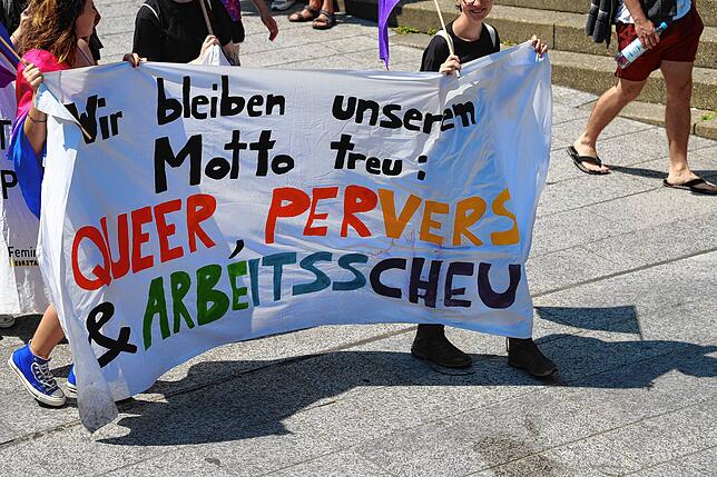 Bild 13: Ein bunter Protestzug zieht durch Konstanz und Kreuzlingen