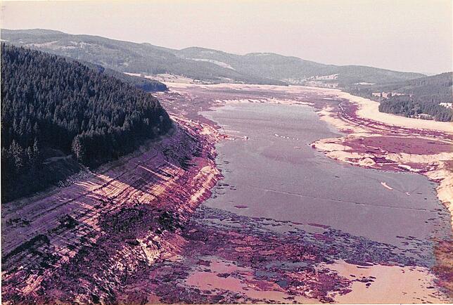 Bild 4: Faszinierende Bilder: so sah der leere Schluchsee 1983 aus