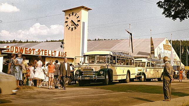 Die Südwestmesse – hier ein Foto aus dem Jahr 1960 – hieß in den Anfangsjahren noch „Südwest stellt aus“. Gleich geblieben über all die ...