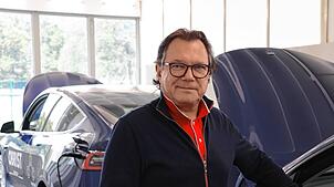 Frank Obrist im ehemaligen Felix-Wankel-Institut in Lindau.
