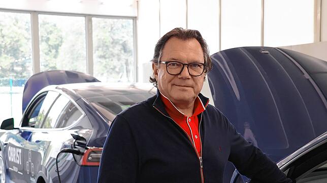 Frank Obrist im ehemaligen Felix-Wankel-Institut in Lindau.