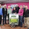 Gruppenbild der Kandidaten der BÜB+ aus Überlingen für die Kreistagswahlen im Bodenseekreis 2019, von links: Rolf Briddigkeit, Gerhard ...