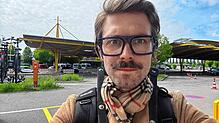 SÜDKURIER-Reporter Jann-Luca Künßberg ist am Autobahnzoll in Konstanz. Hier herrscht am Vormittag freie Fahrt.