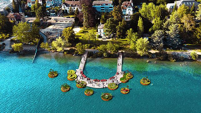 Neben anderen Attraktionen soll es auf der Landesgartenschau ebenfalls schwimmende Gärten geben &ndash; auch über sie informiert die ...