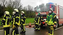 In Hüfingen haben 70 Feuerwehrleute schon ihre erste Corona-Impfung erhalten. Dennoch erfolgt der Probebetrieb weiterhin mit Maske.