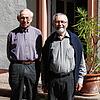 Pater Wolfgang Bauer (links) und Pater Josef Singer nehmen Abschied.