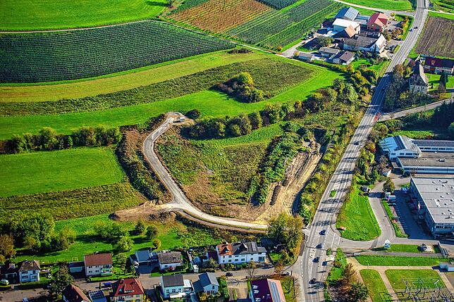 Das künftige Baugebiet Kapellenäcker in Stockach im Oktober 2022.